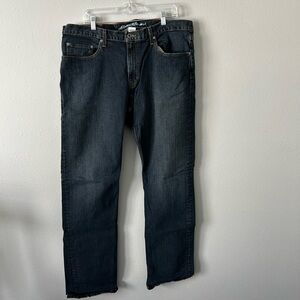 Eddie Bauer Men's Dark Blue Straight Jeans